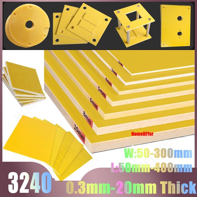 Glass Fibre Sheet Plate 3240 Epoxy Thick 0.3mm-20mm Fibreglass Plate 50mm-400mm