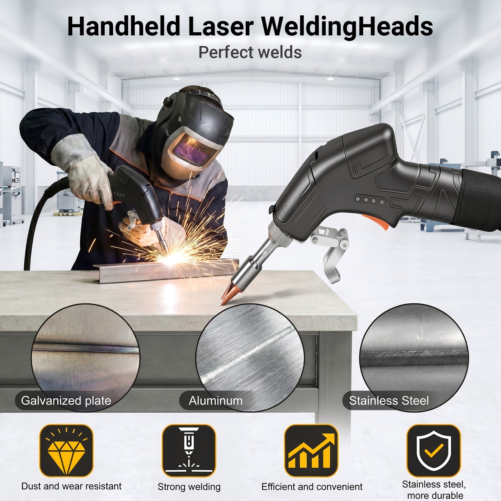 1200W Laser Welding Machine Air Cooled Laser Cutting Cleaning machine 4 IN 1