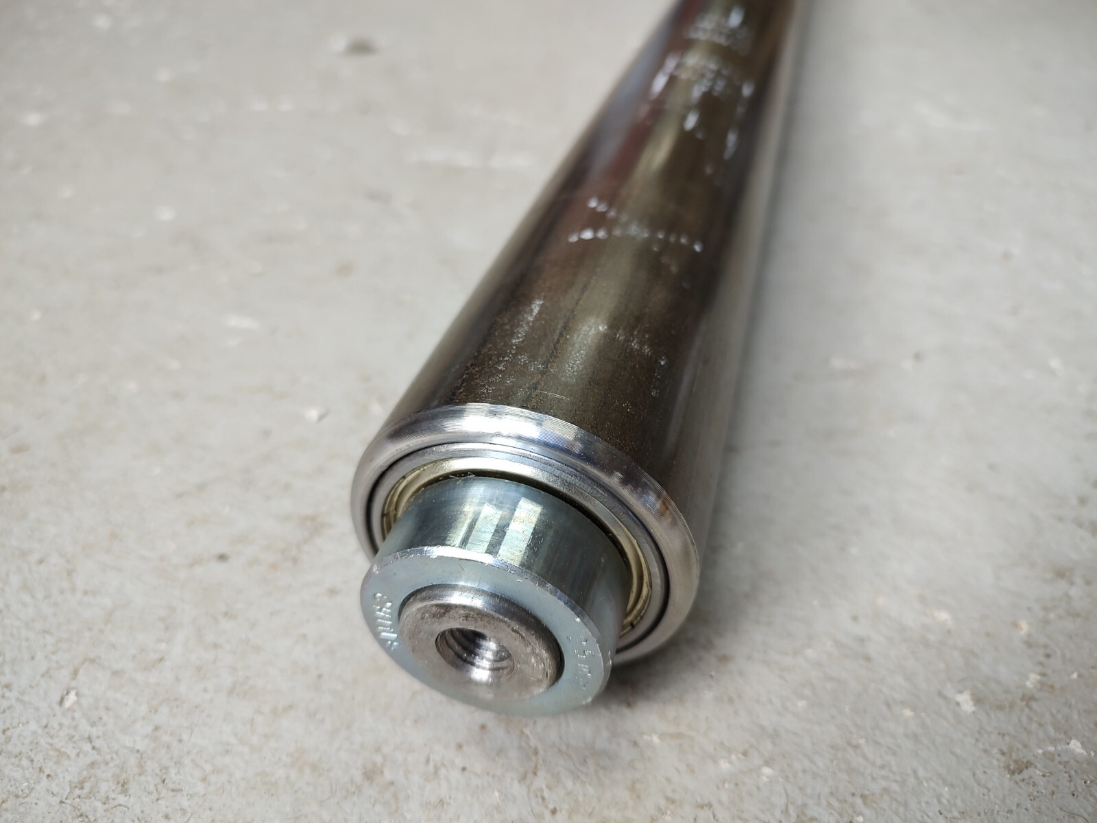 Steel 36″ Metal Roller Bender Machine Pin Roller, 2-3/8″ OD, Ball Bearing Roller