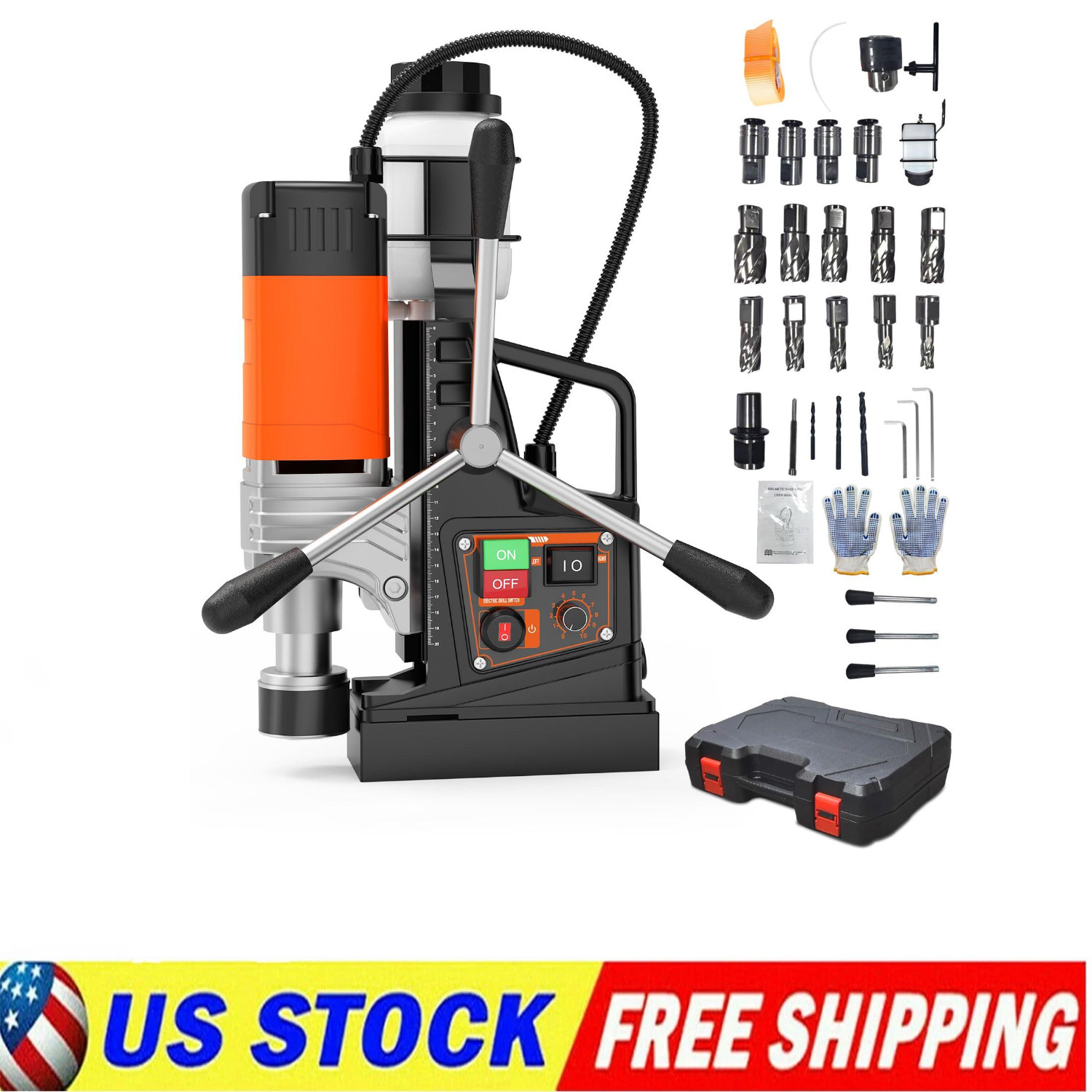 Mag Drill Press 1850W 2″ Boring Diameter 2922Lbf Power Magnetic Drill 810 PRM