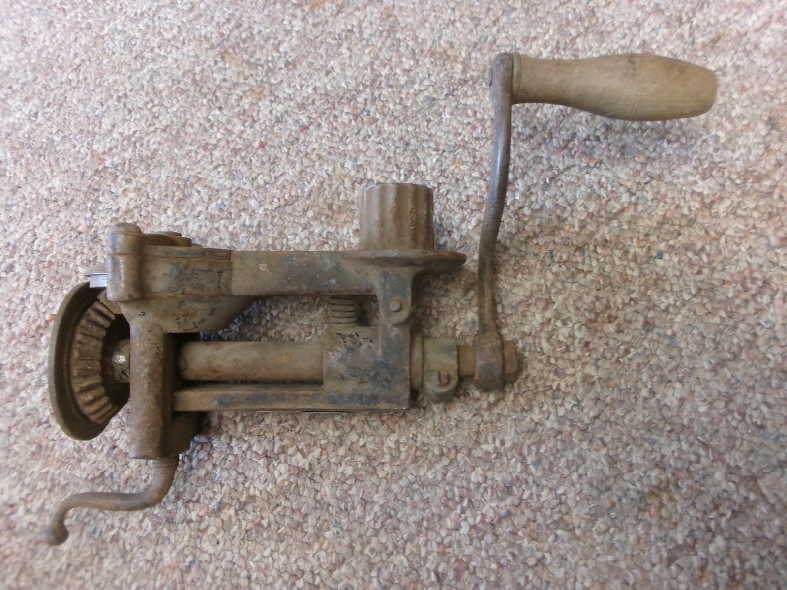 1867 ANTIQUE PECK STOW & WILCOX CO. METAL WORKING TOOL MACHINE HAND CRANK