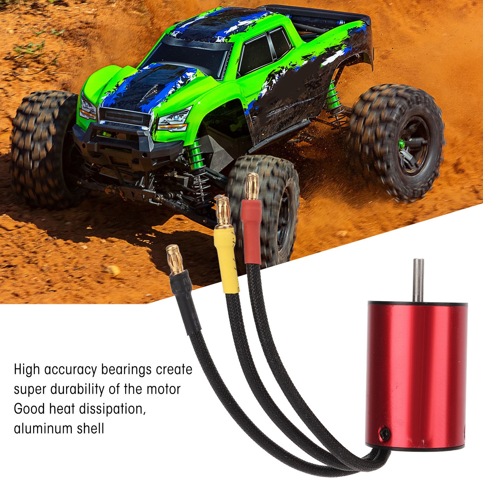 3600KV Brushless Motor High Torsion CNC Machining T6 Aluminum Covers 50000 MICF