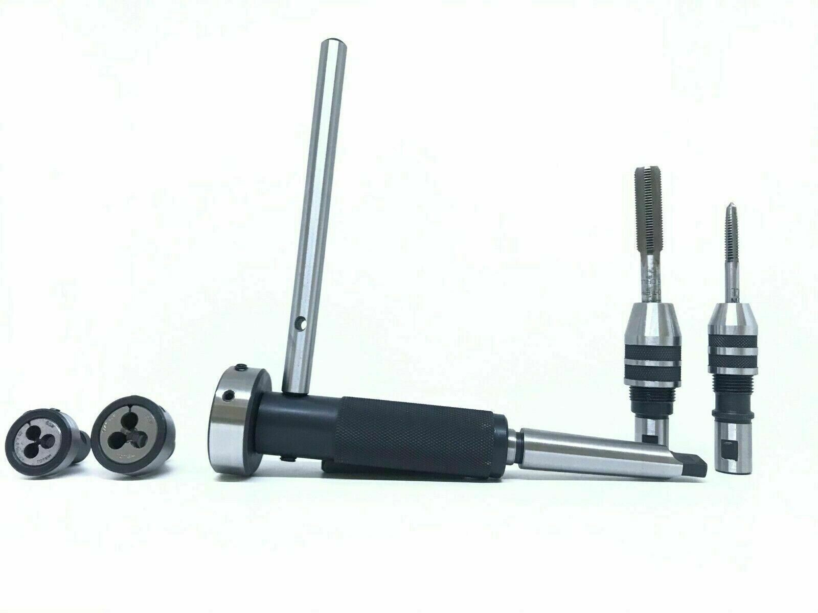 3MT Lathe Tailstock Tap And Die Holder set Sliding Floating Type MT3 Shank INCH