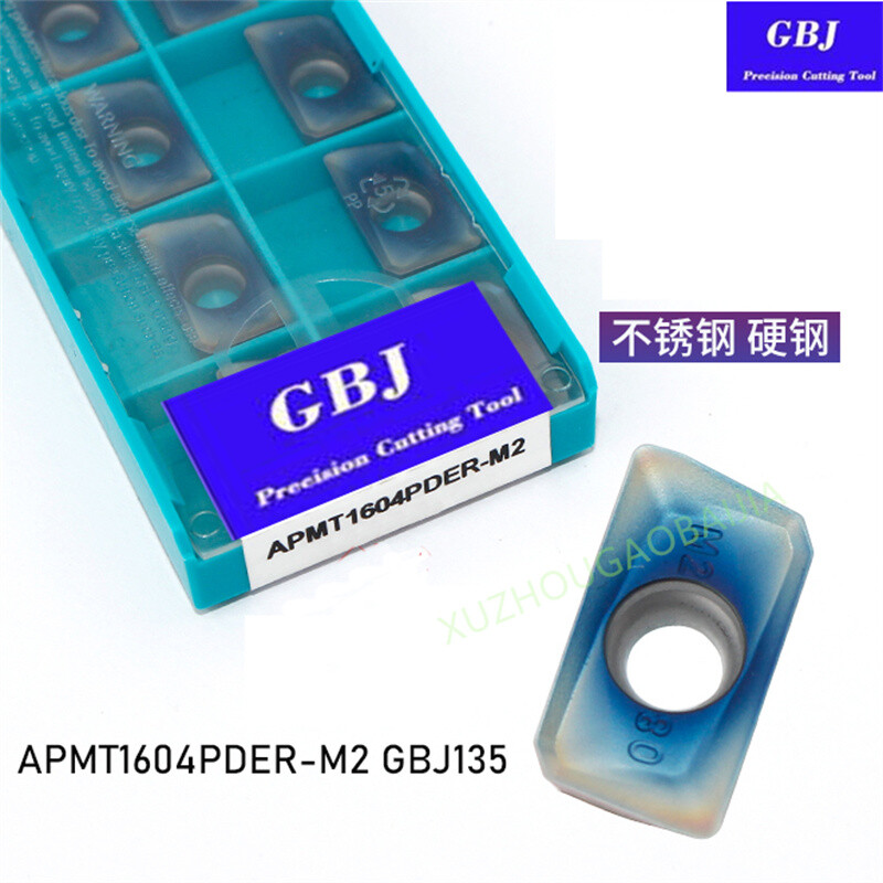 GBJ-CNC APMT1604PDER-M2 GBJ135 Stainless Steel Hard Steel Milling Insert