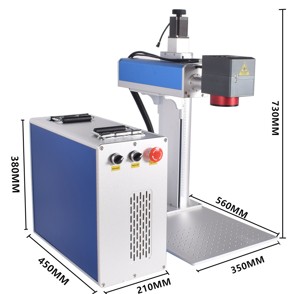 60W 2.5D JPT Mopa M7 Fiber Laser Marking Machine Metal Deep/Relief Engraver AU