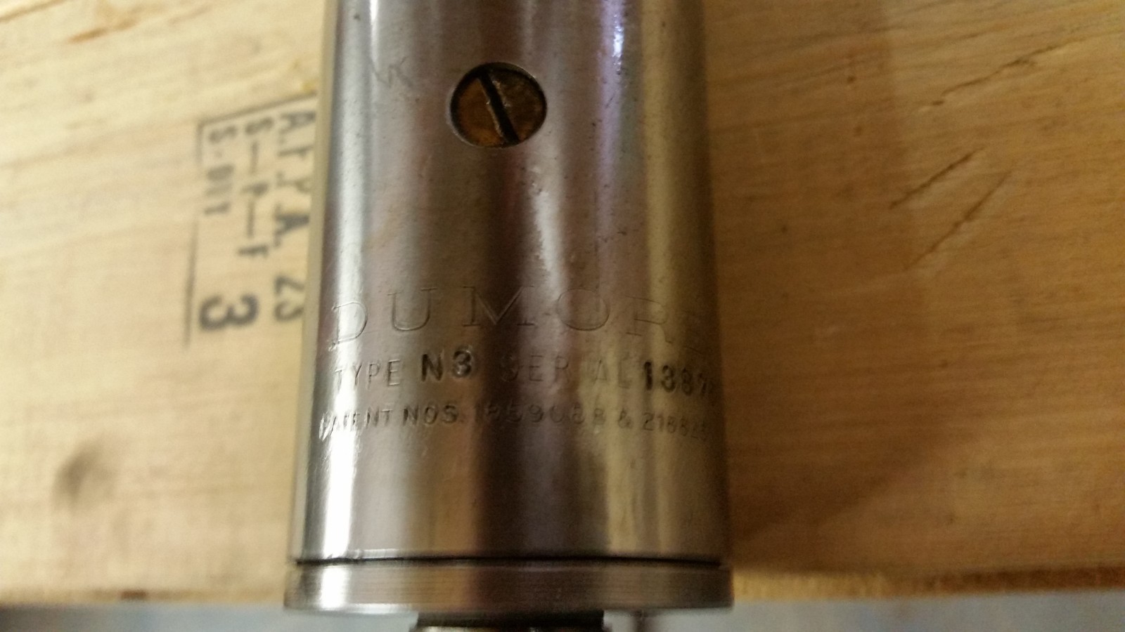 Dumore Series 7 & 77 tool post grinder Type N3 (7N-203) quill