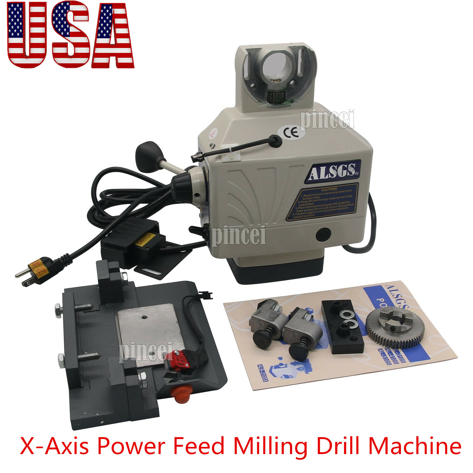ALSGS 110V Power Feed for Vertical Milling Machine X Y Axis ALB-310SX USA