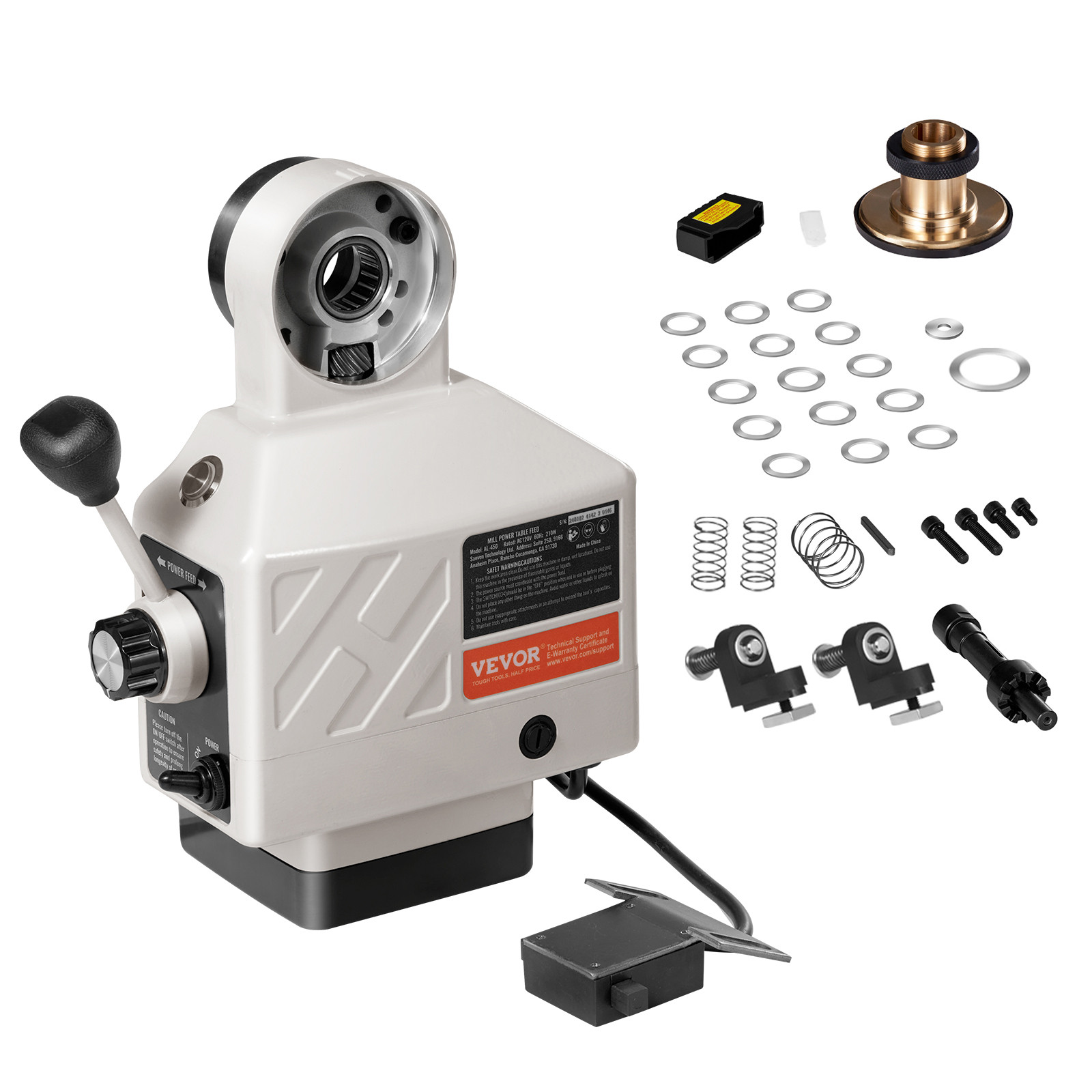 VEVOR Z-Axis Power Feed Table Mill for Milling Machine 450 in-lb Torque 0-200RPM