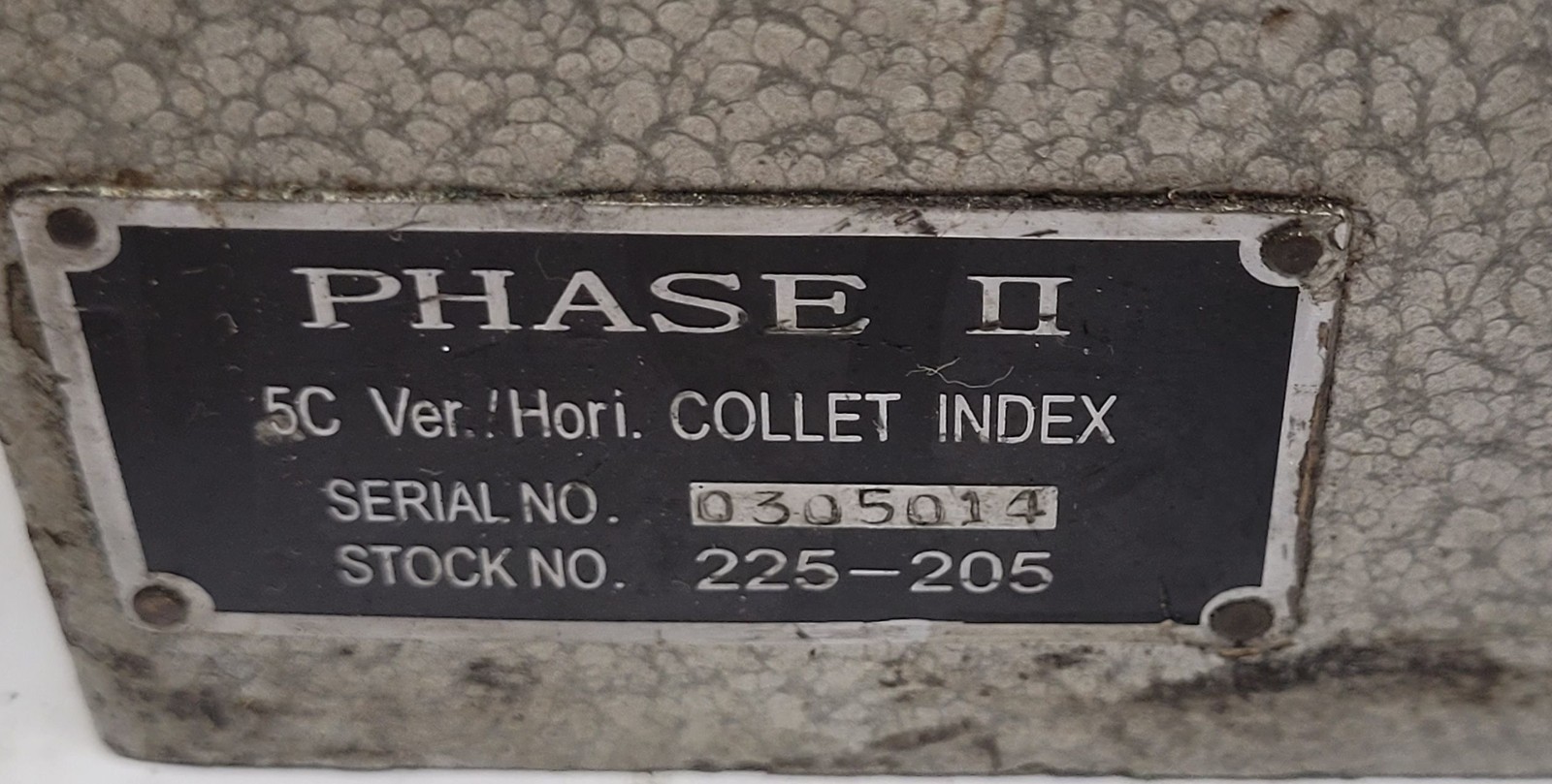 Phase II – 225-205 – 5C Horizontal-Vertical Collet Index Fixture