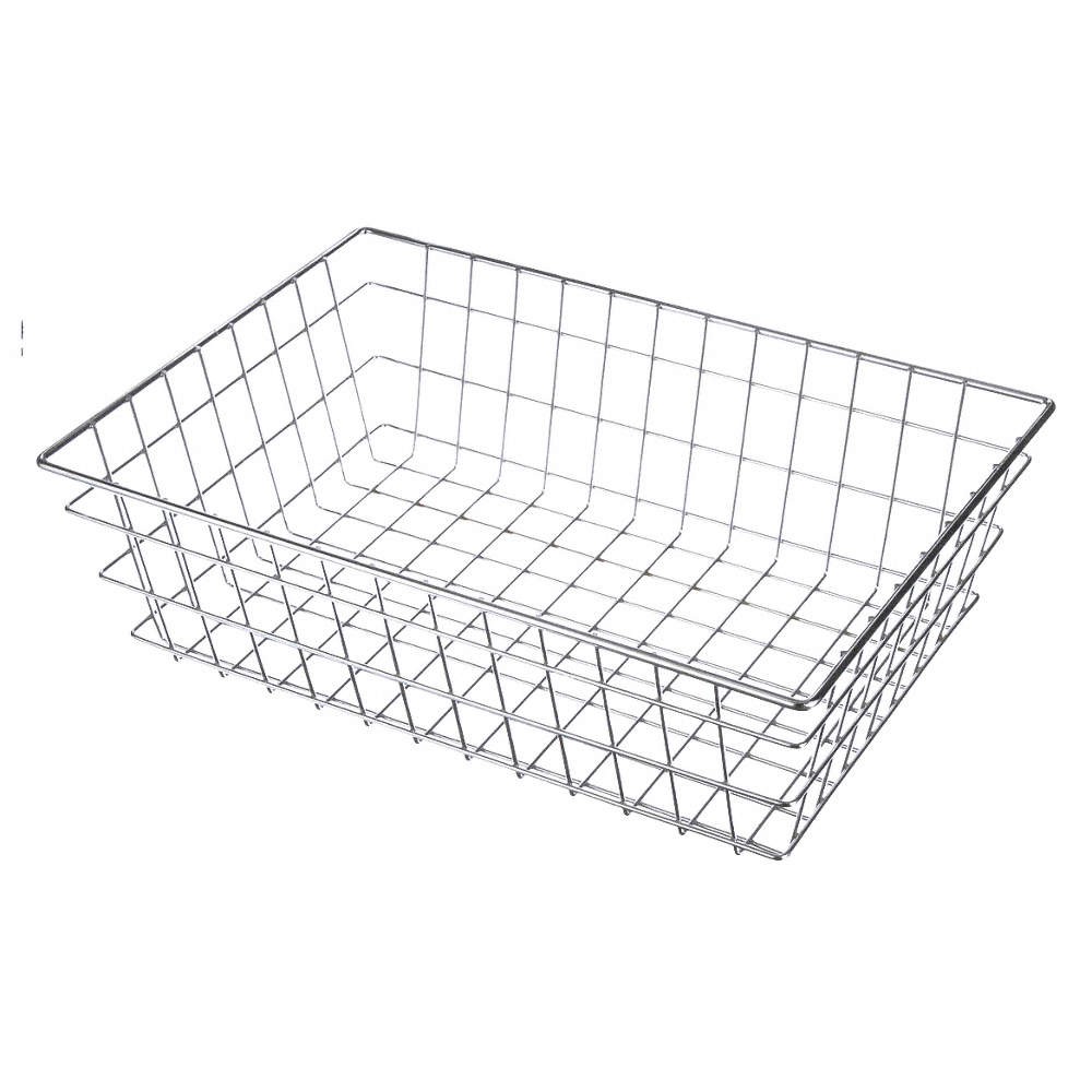 MARLIN STEEL WIRE PRODUCTS 152-12 Storage Basket,Rectangular,Steel 52JA71