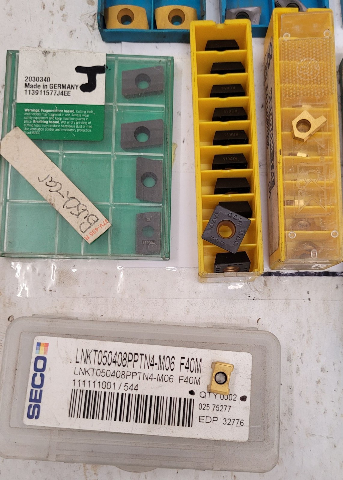 Assorted Carbide Tooling, Inserts, Drill Bits