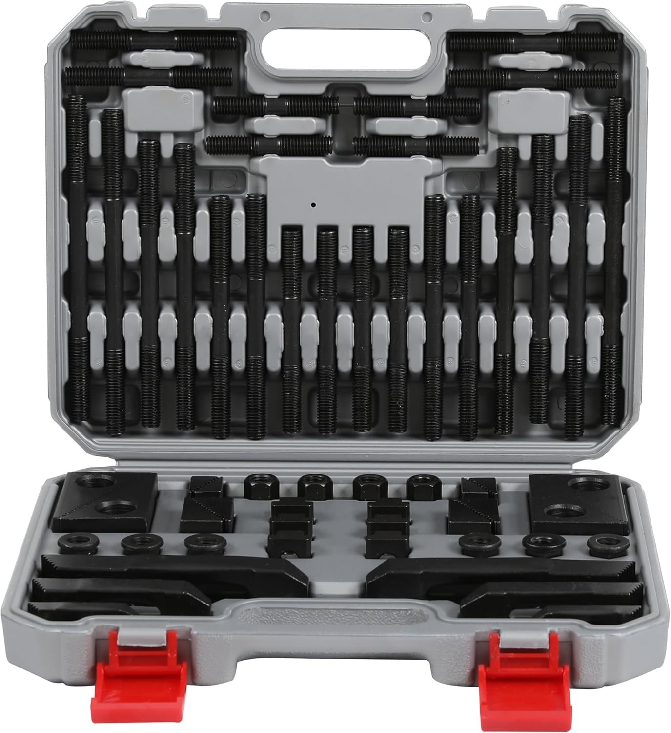 Complete Clamping Kit with Carrying Case – 58 Pieces for Milling Machines