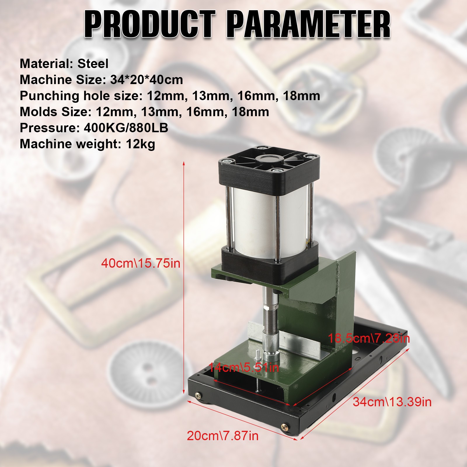 Heavy Duty Grommet Machine Pneumatic Grommet Press Eyelet Grommet Machine
