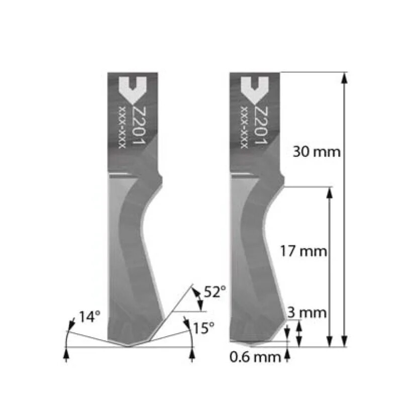 Zund Tungsten Steel Milling Cutter Router Bits R112 R136 R172 R202 R219 R220