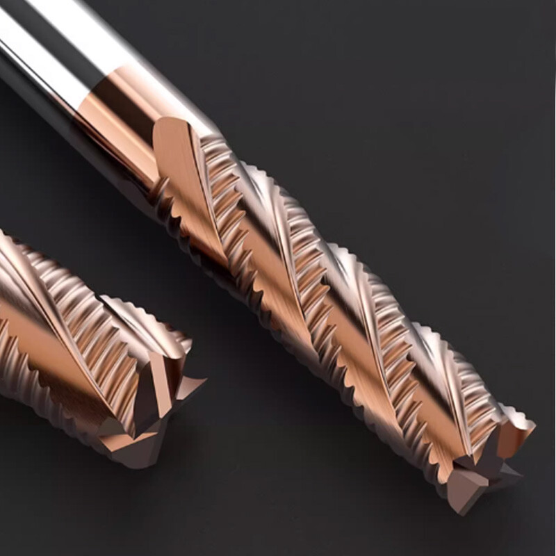 Solid Carbide Roughing End Mill 55° 3/4 Flute For Steel,Aluminum,Stainless Steel
