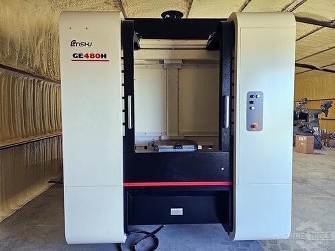 Enshu GE480H Horizontal Machining Center 15000 RPM 60 ATC 4-Axis 31.5″ Cube