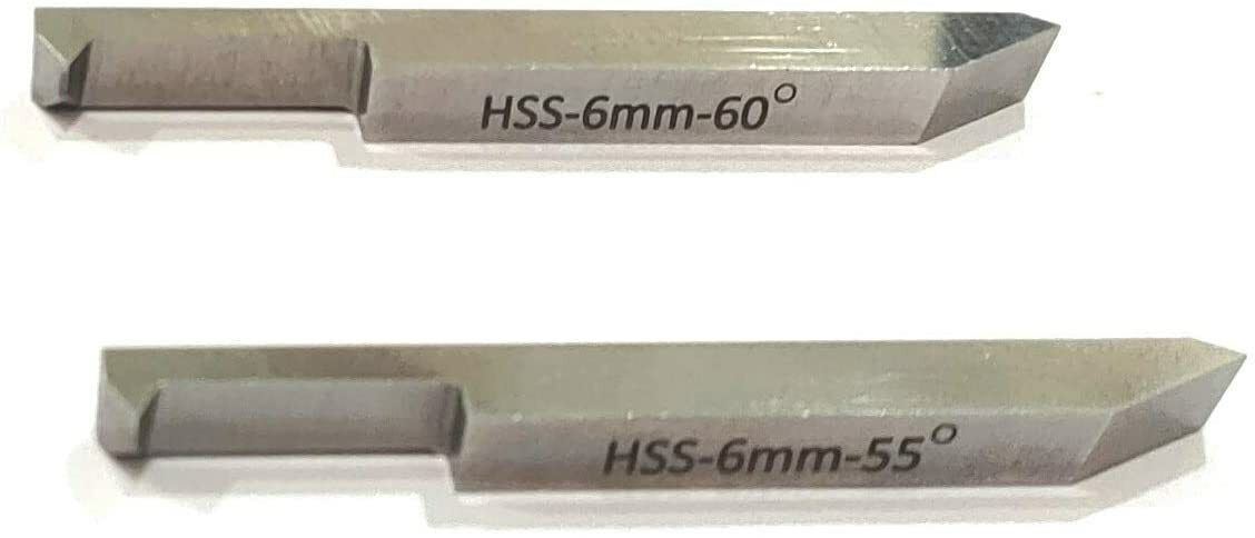 AD International Set of 2 Pcs High Speed Steel Double End Threading Tool