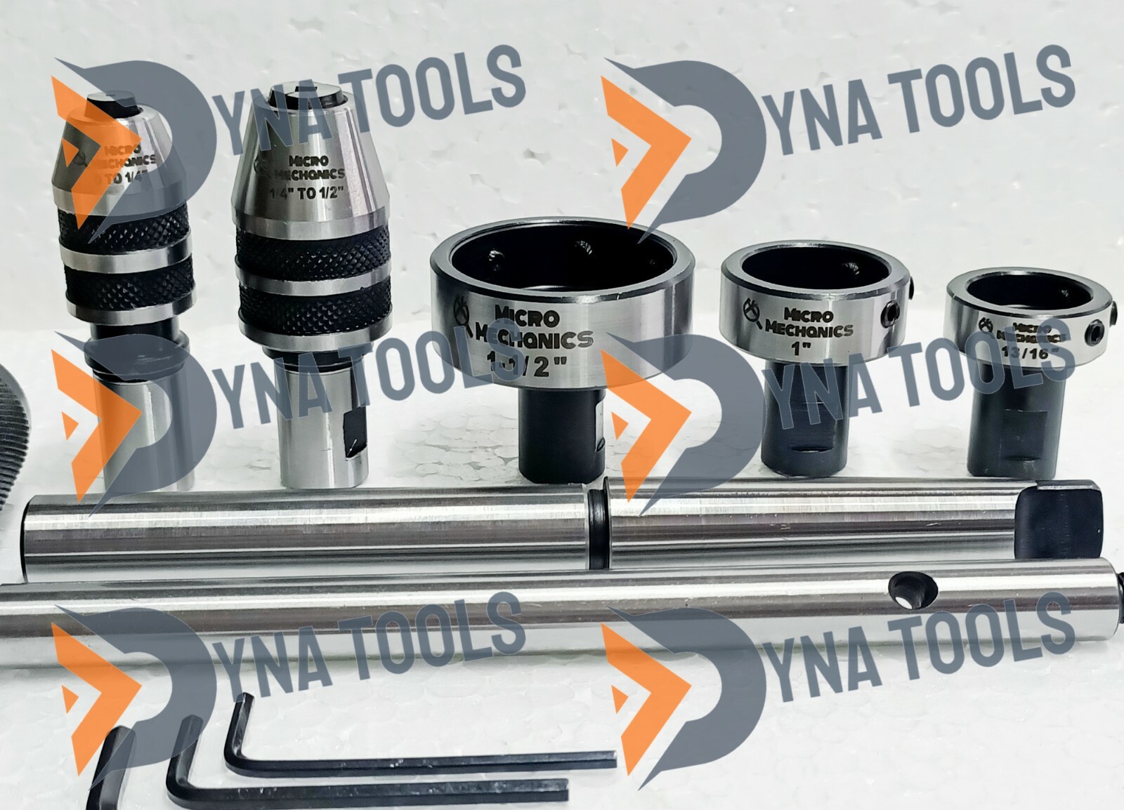 Lathe Tailstock Tap And Die Holder Set MT3 Shank Threading Tapping Kit 8 Pc Set.
