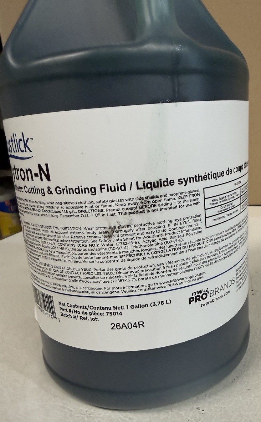 Rustlick 75014 1 Gallon Vytron-N Synthetic Coolant Cutting & Grinding Fluid