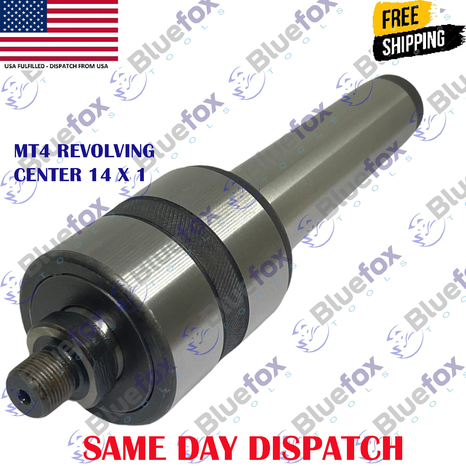 Threaded Revolving Live Center MT1 MT2 MT3 MT4 Morse Taper Shank Lathe 14x1mm