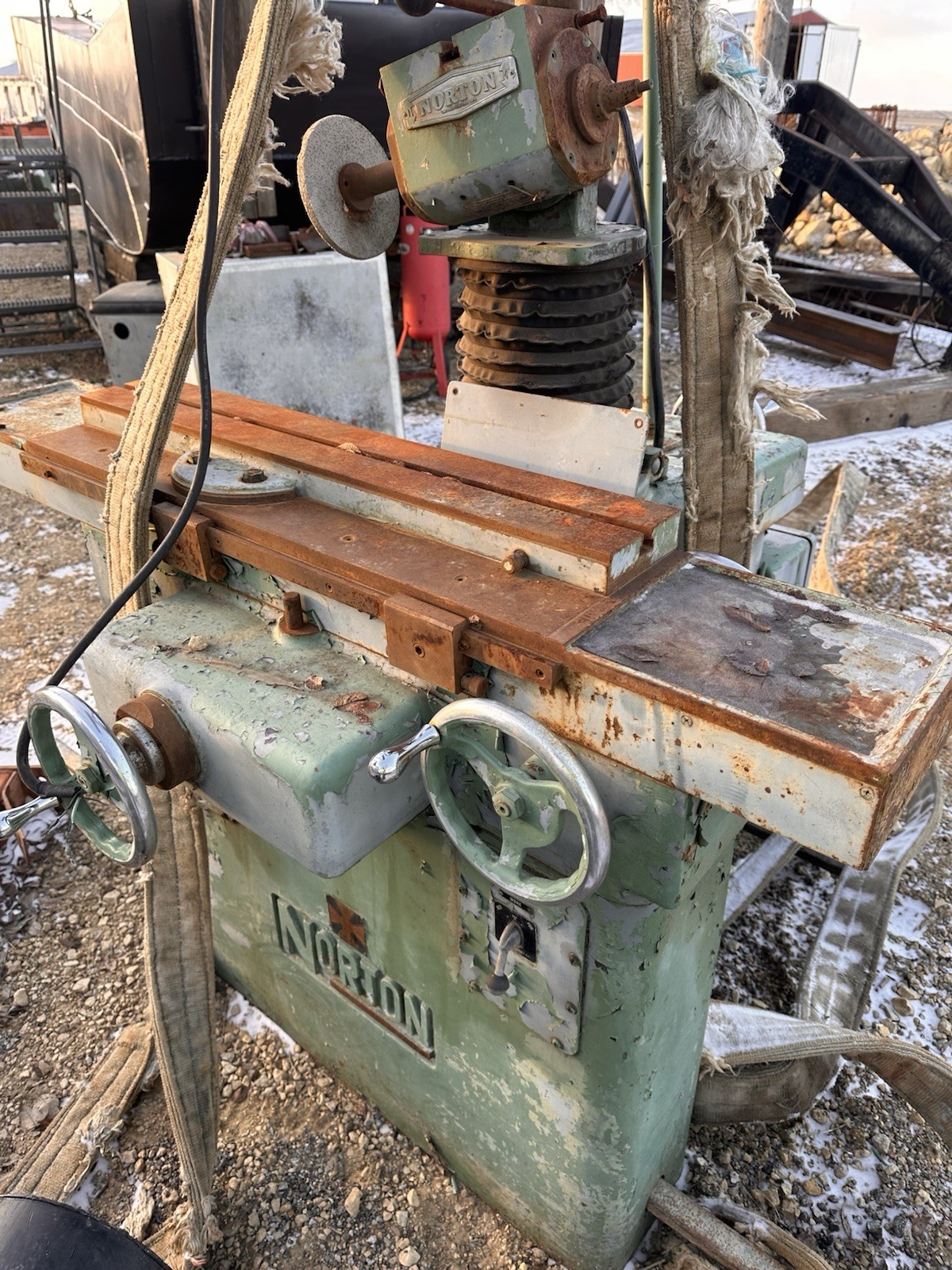 Norton Surface Grinder Used In Good Working Condition With A lot Of Attachments