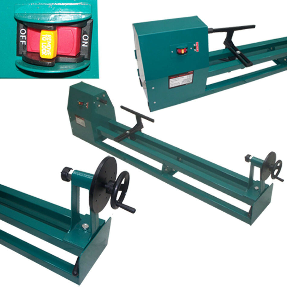 1/2hp 40 Inch 4 Speed Power Wood Turning Lathe 14×40 In lathing Workshop Wood