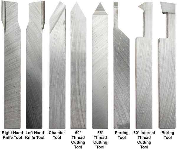 HSS Profile Tool Set Of 8 Pieces For Lathe Machine Size 10 x 10 x 80mm