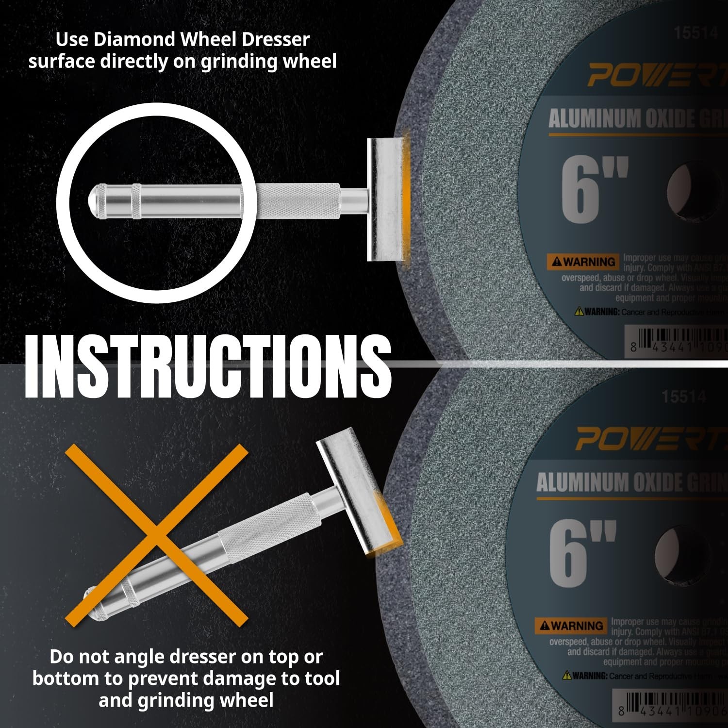 Durable Diamond Dressing Tool for Bench Grinders – Smooth & Revitalize Wheels