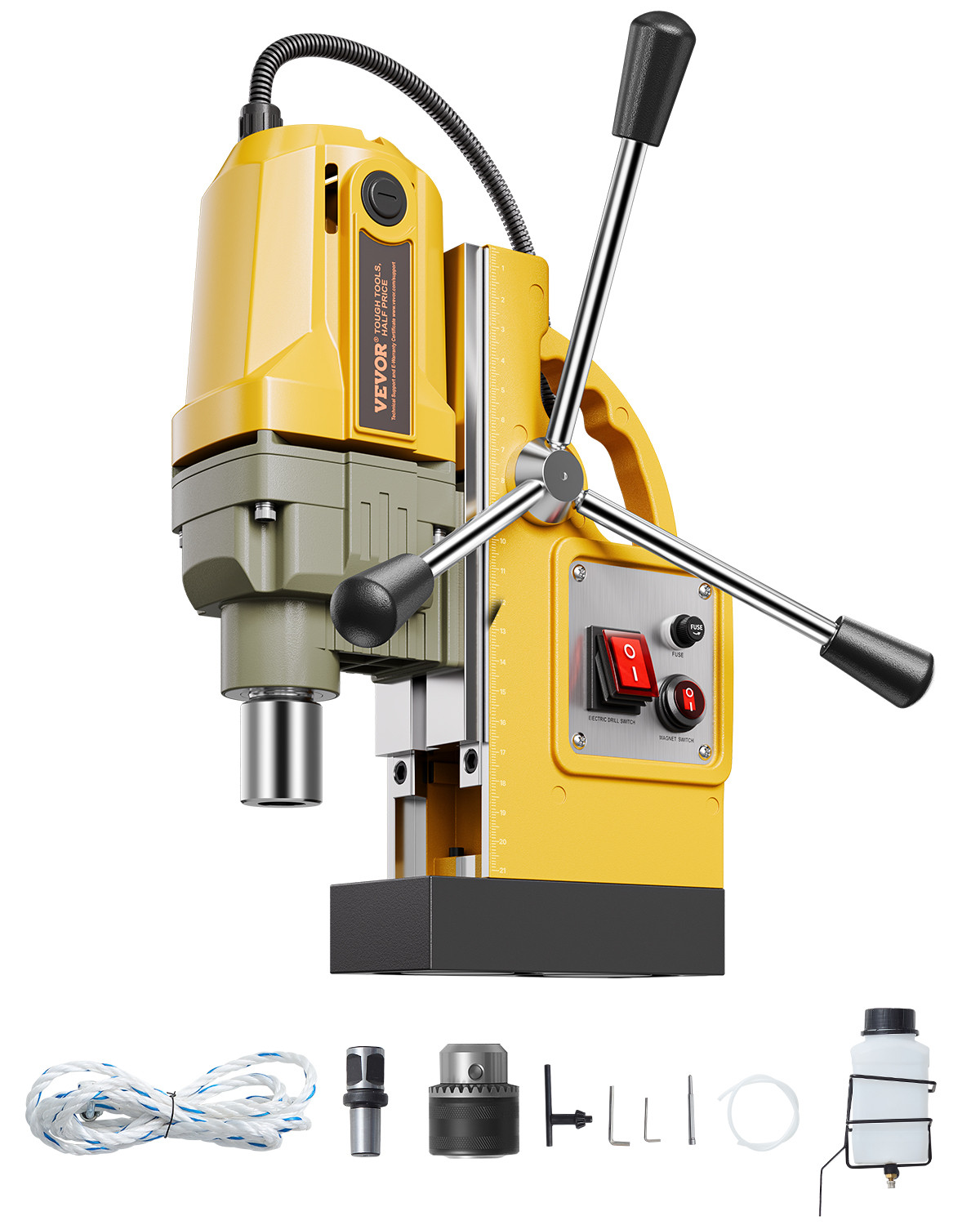 VEVOR Magnetic Drill 1400W 2810 lbf Mag Drill Press 1.6 in Boring Diameter