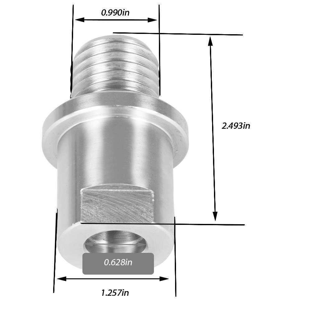 Shopsmith to 1″ x 8tpi Lathe Headstock Spindle Adapter 5/8″ New