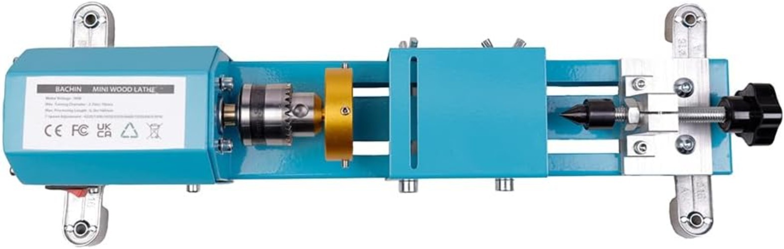 Compact and Powerful Mini Lathe for DIY Woodworking – 96W, 7-Speed Functionality