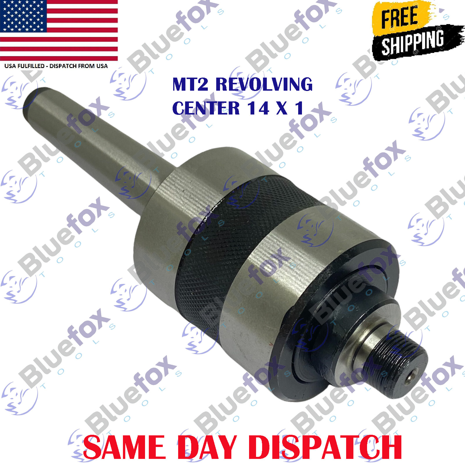 Threaded Revolving Live Center MT1 MT2 MT3 MT4 Morse Taper Shank Lathe 14x1mm