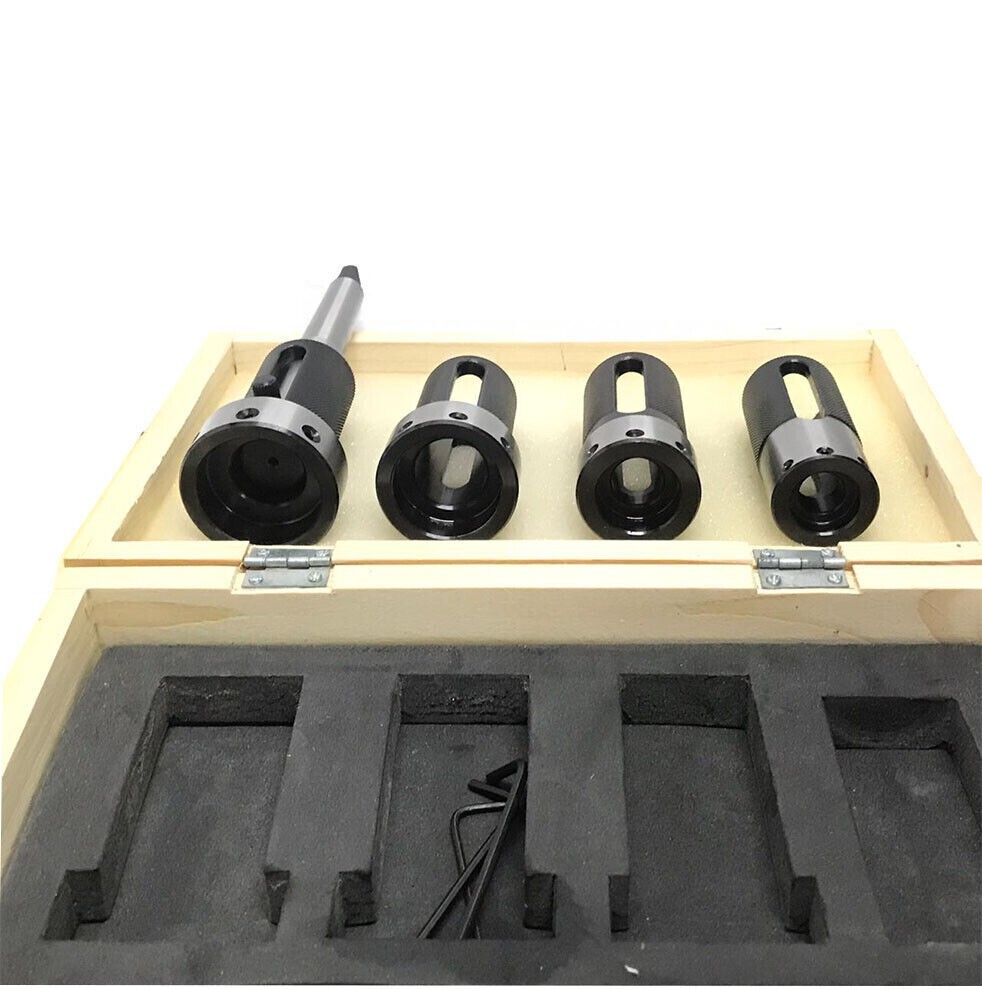 Lathe Tailstock Floating Die Holder Set MT3 Shank 3MT Imperial Die Threading Kit