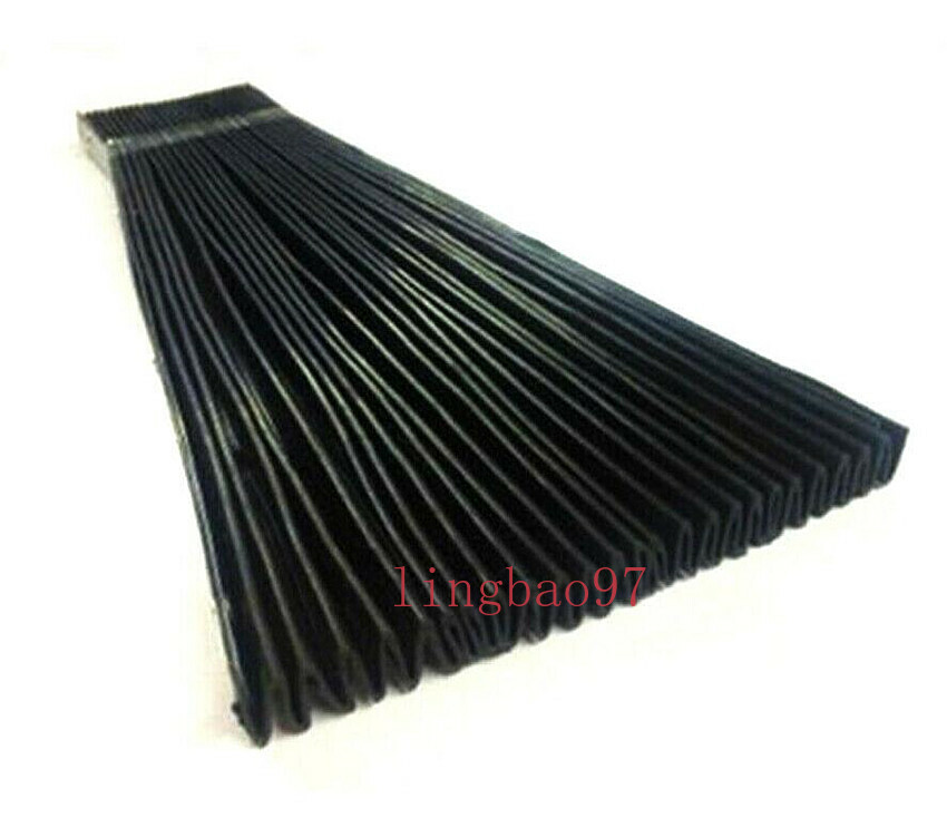 400*600mm Milling Machine Part Accordion Type Retractable Way Black Rubber Cover