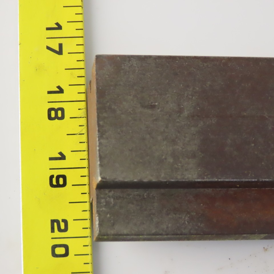 31″ Press Brake Forming V Angle Die Block 1/2″ Tang 2-3/8″ Ht. 1-3/8″ Thick