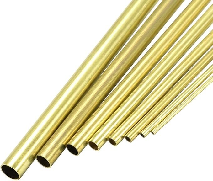 DRAWN BRASS TUBES 5/16″ (.318″ ) OD X .187 ID X 12 LONG
