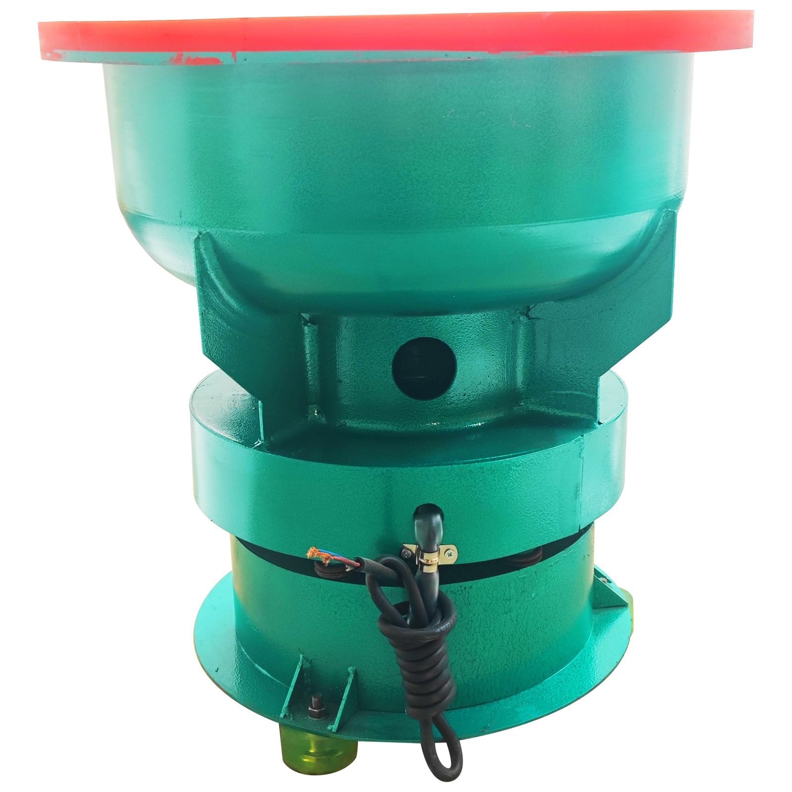 220V 60L Straight Opening Vibration Deburring Polishing Machine Metal Hardware