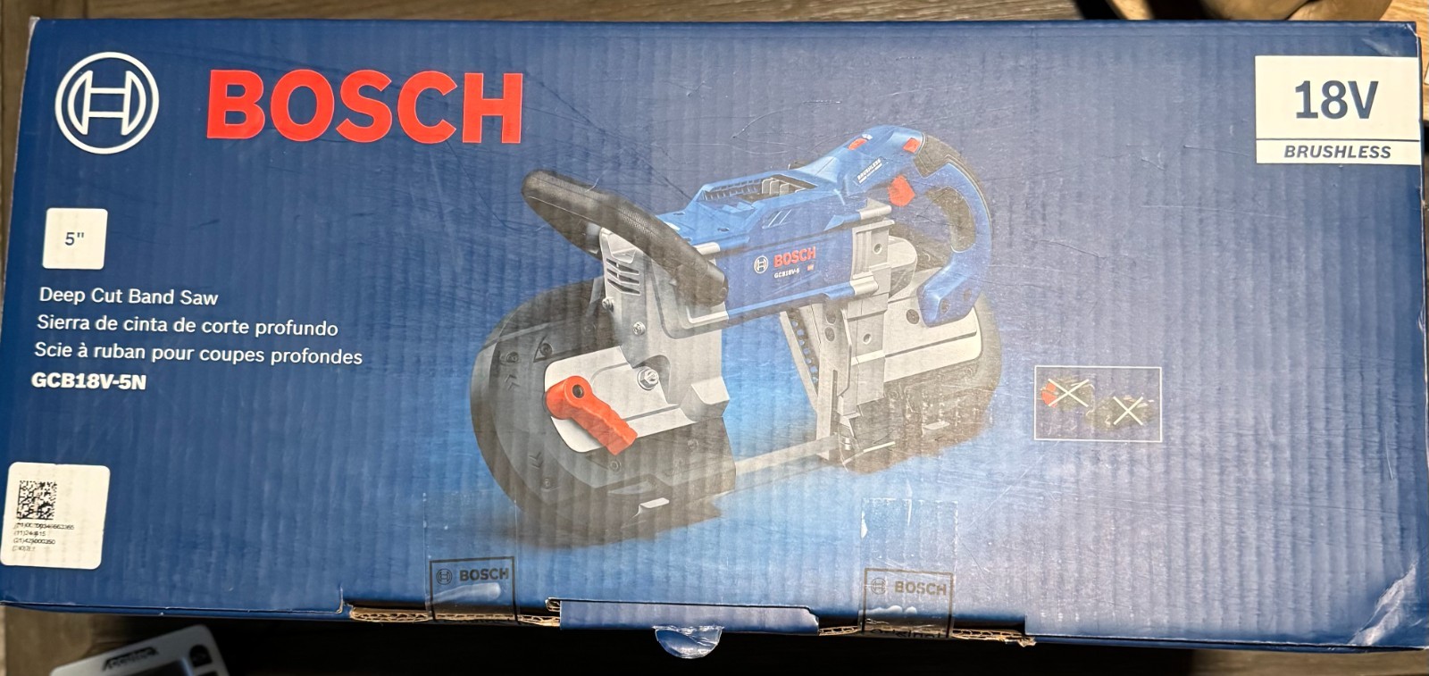 New Bosch 18V 5 Inch Deep Cut Band Saw GCB18V-5N (Bare Tool)