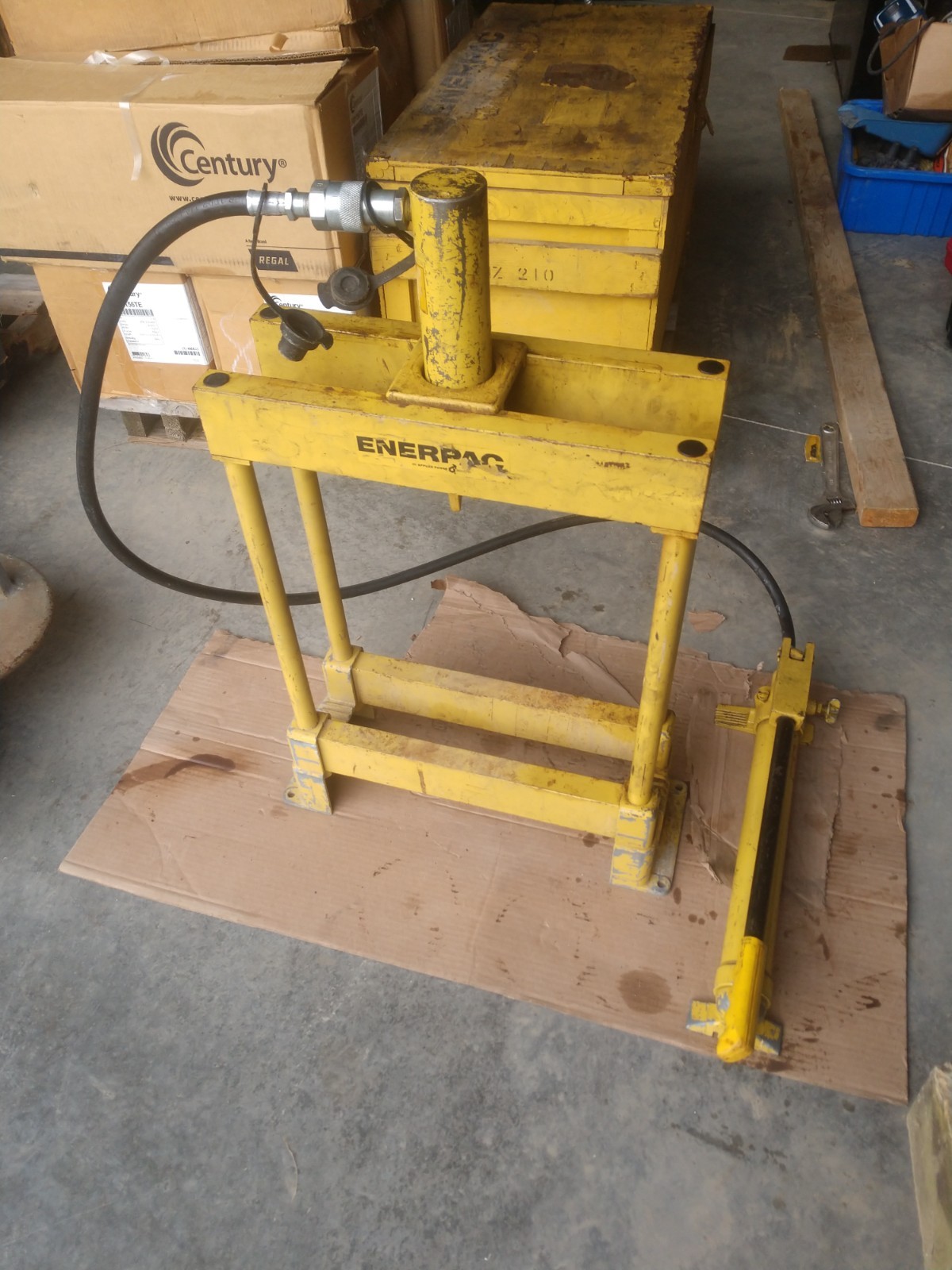 Enerpac 10 Ton Frame Hydraulic Press 10k PSI P39 Pump RC-106 LOCAL PICKUP OHIO