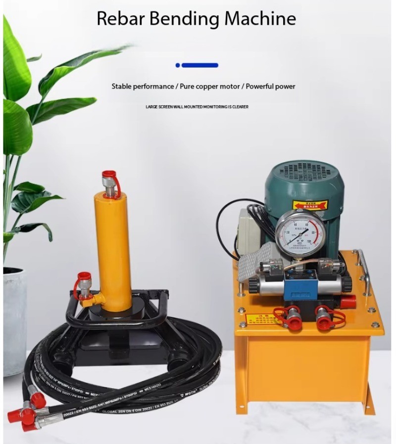 Handheld Hydraulic Rebar Bender Electric Handheld Portable Bender 0-90°