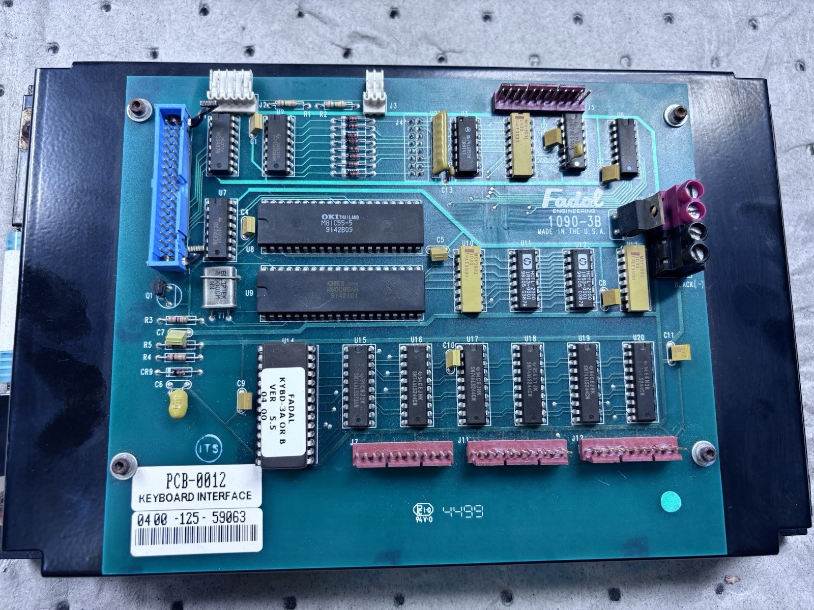 Fatal Controller Keypad Interface W/ PCB-0012 Board 1090-3B