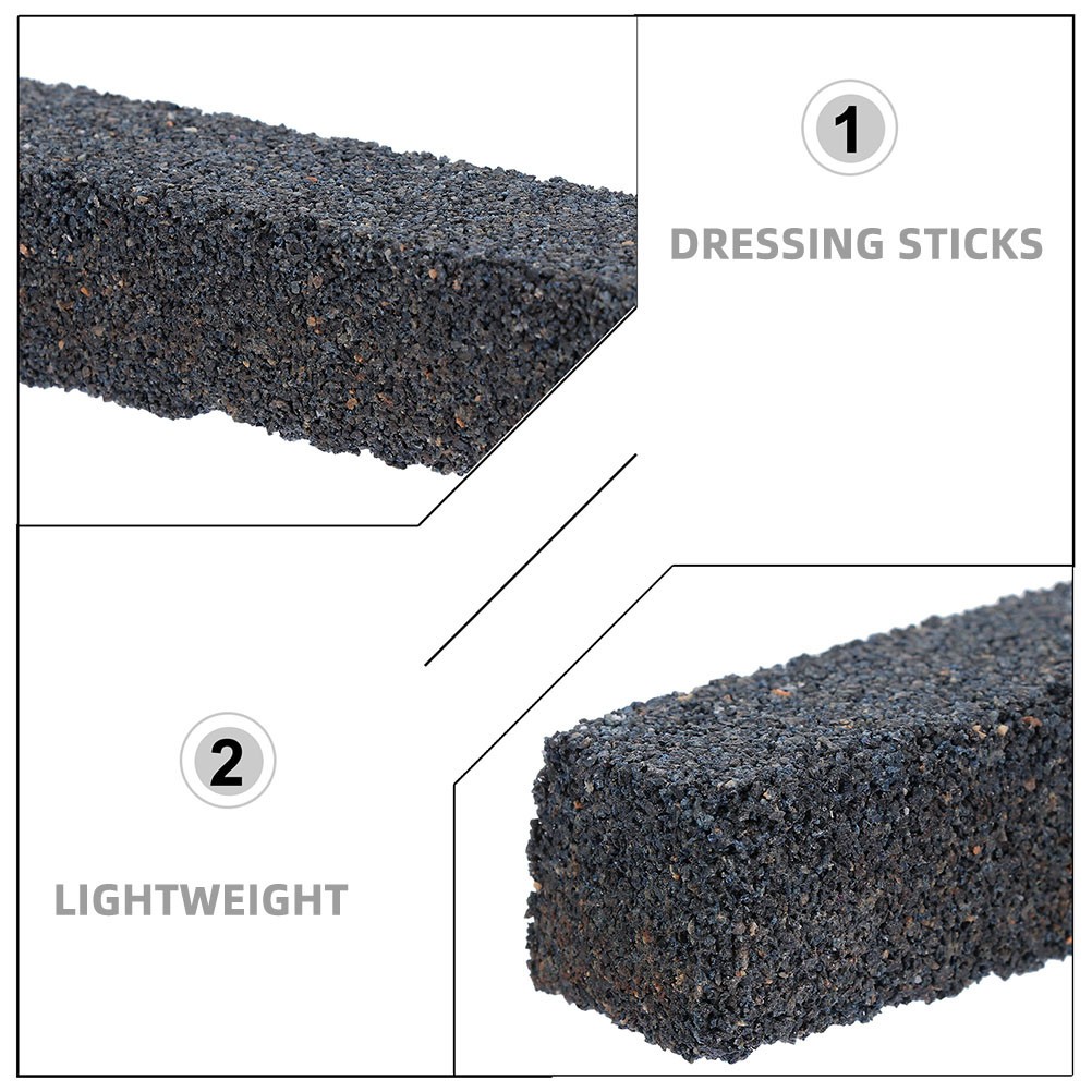 3Pcs Reusable Abrasive Grinding Dresser Sticks Black for DIY and Workshop