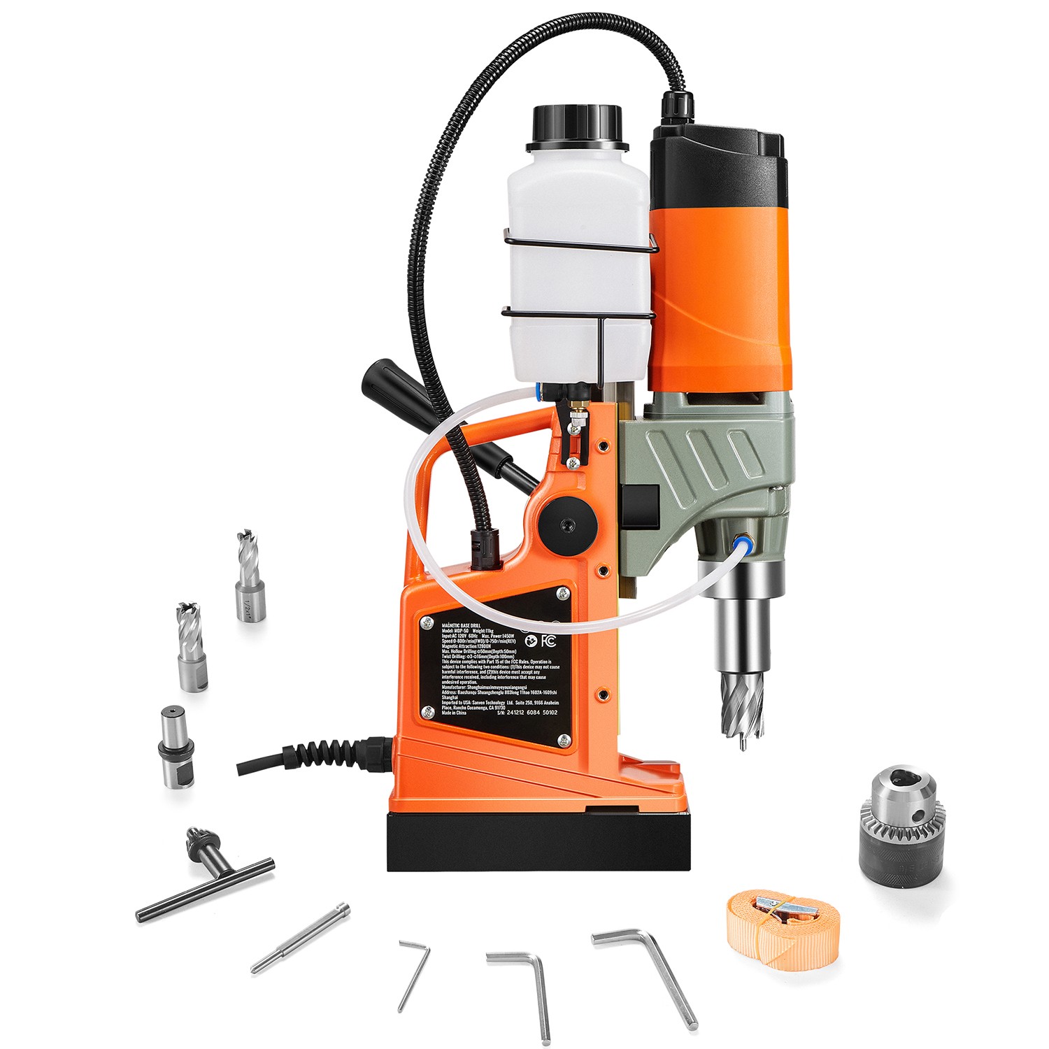 Uimoso Magnetic Drill 1450W 2810 lbf Portable Mag Drill Press 1.6 in Diameter