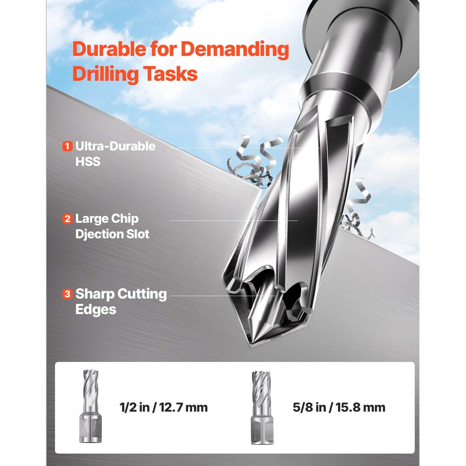 Uimoso Magnetic Drill 1450W 2810 lbf Portable Mag Drill Press 1.6 in Diameter