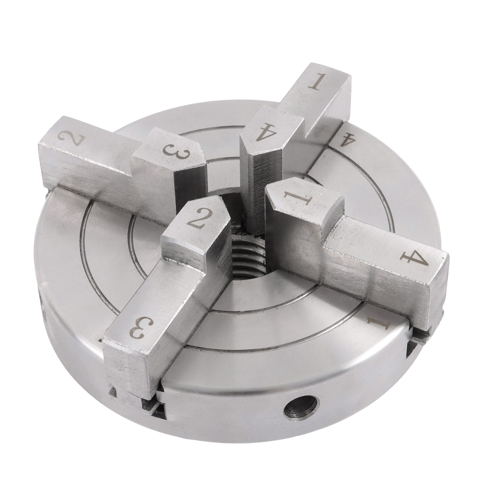 4″ Self Centering 4 Jaw Lathe Chuck 1×8 TPI Thread for Wood Turning