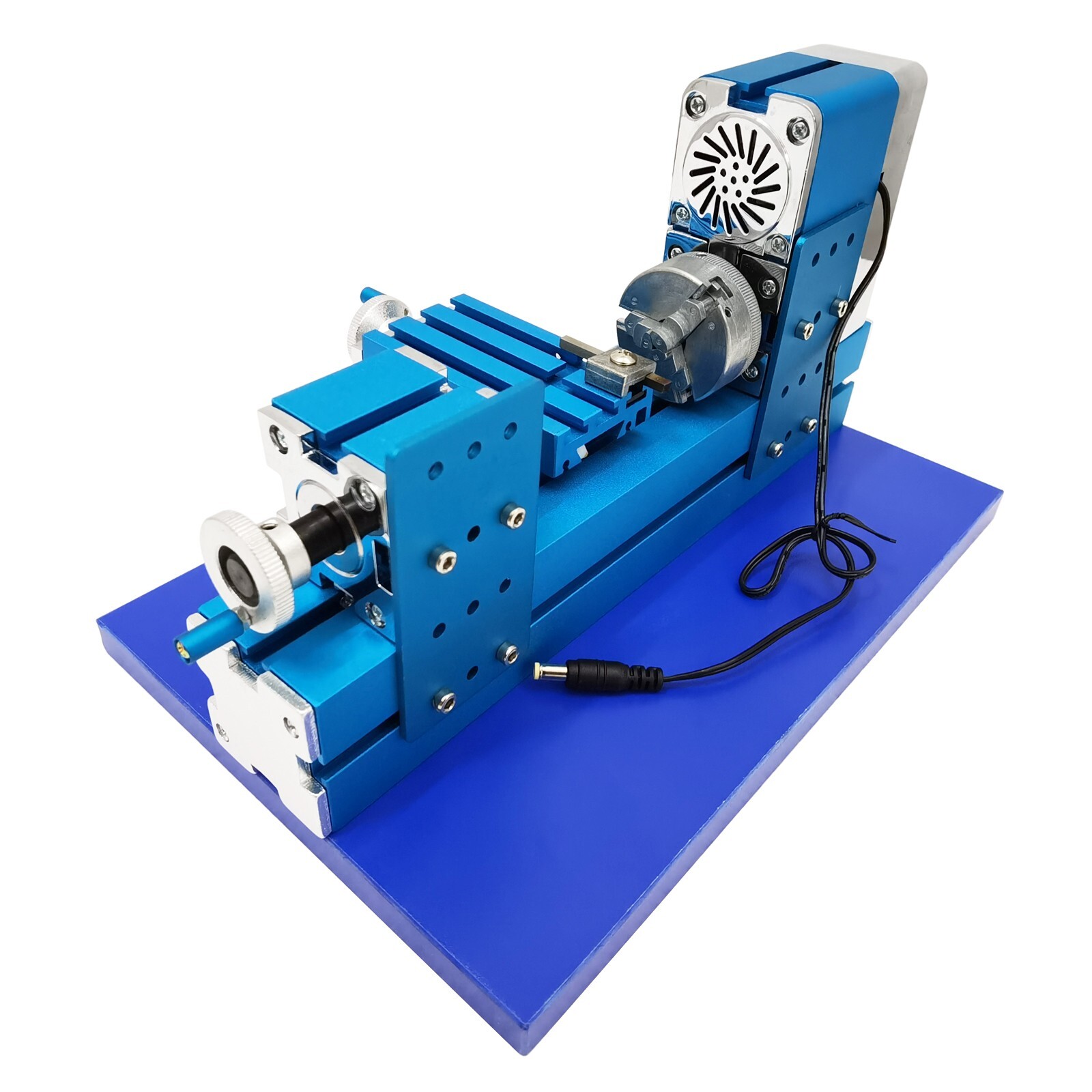 100-240V Mini Metal Lathe Machine for Woodwork,Soft Metals,Plexiglass,Plastic