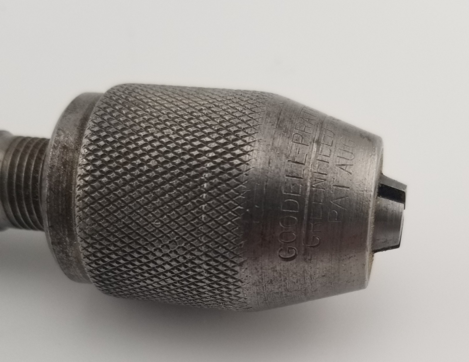 GOODELL PRAT BENCH LATHE 125 494 #1 MORSE TAPER CHUCK 0″ TO 1/4″