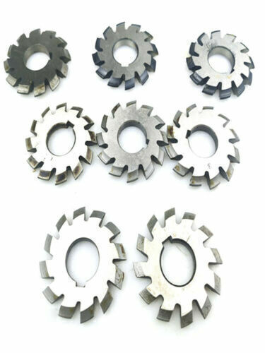 8PCS HSS PA14-1/2 Involute Gear Cutter DP8 DP18 DP14 DP16 DP20 DP22 DP24 14.5°