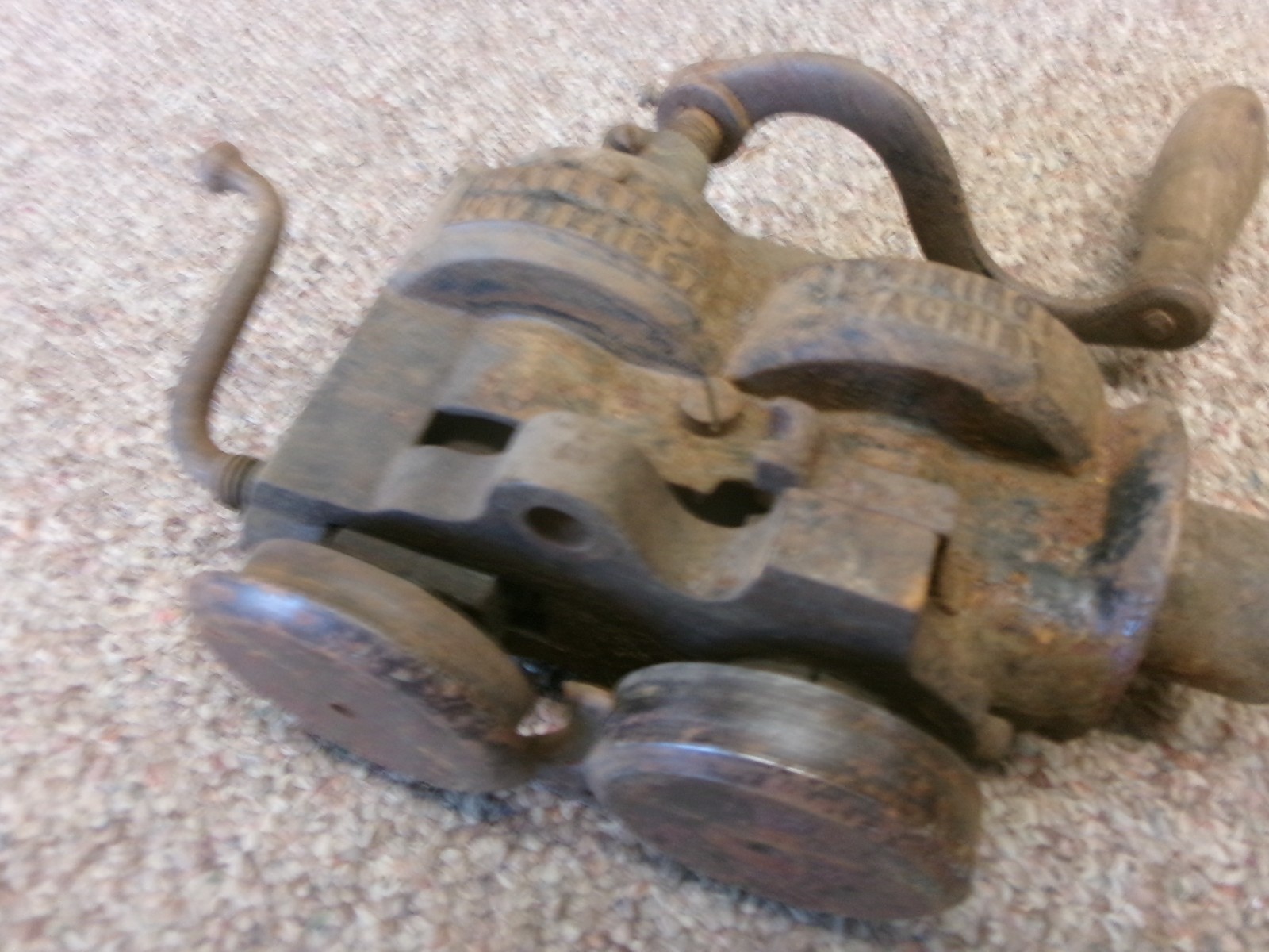 1867 ANTIQUE PECK STOW & WILCOX CO. METAL WORKING TOOL WIRING MACHINE HAND CRANK