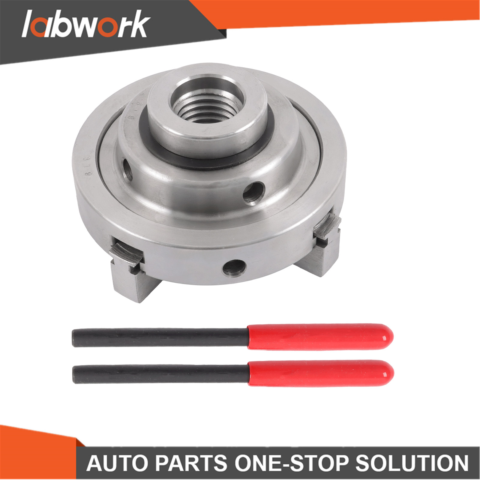 Labwork 4 Inch 4 Jaw Lathe Chuck Set 1×8 TPI Self Centering Chuck